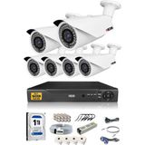 Ids - 6 Kameralı 5 Mp Sony Lensli 1080P Full HD Güvenlik Kamerası Sistemi - Cepten İzle - 1 TB Dış