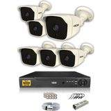 Ids - 6 Kameralı 5 Mp Sony Lensli 1080P Full HD Güvenlik Kamerası Sistemi - Hard Disksiz