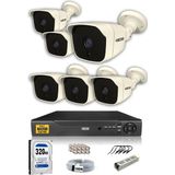 IDS 6 Kameralı Set - 5 Mp Sony Lensli Full HD Gece Görüşlü Güvenlik Kamerası Sistemi - Cepten Izle