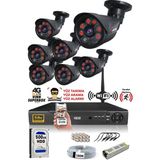 IDS 7 Kameralı 5 Mp Sony Lensli 1080P Full HD Güvenlik Kamerası Sistemi - Cepten Izle - 500DIŞ