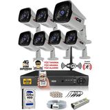 IDS 7 Kameralı Set - 5 Mp Sony Lensli Full HD Gece Görüşlü Güvenlik Kamerası Sistemi 320 Dış