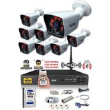 Ids - 8 Kameralı 1080P Fullhd 5Mp Sony Lensli Kamera Seti - 2021
