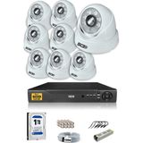 Ids - 8 Kameralı 5 Mp Sony Lensli 1080P Full HD Güvenlik Kamerası Sistemi - Cepten İzle - 1 TB İç