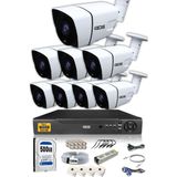 Ids - 8 Kameralı 5 Mp Sony Lensli 1080P Full HD Güvenlik Kamerası Sistemi - Cepten İzle - 500 Dış