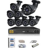 IDS 8 Kameralı 5 Mp Sony Lensli 1080P Full HD Güvenlik Kamerası Sistemi - Cepten Izle - 500DIŞ
