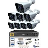 IDS 8 Kameralı 5MP Sony Lensli 1080P Full HD Güvenlik Kamerası Sistemi - Cepten İzle - 500 Dış