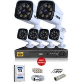 IDS - 8 Kameralı 5mp Sony Lensli 1080P Fullhd Gece Renkli Kamera Seti - Su Geçirmez - Cepten İzle