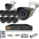 Ids - 8 Kameralı Set - 5mp Sony Lensli Full Hd Gece Görüşlü Su Geçirmez Cepten Izle - Güvenlik Kamerası Sistemi