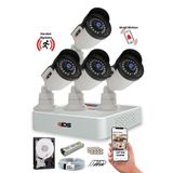 IDS A2044 5MP Sony Lensli 4 Kameralı Full HD Gece Görüşlü Güvenlik Kamerası Sistemi