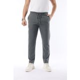 İDS COLLECTİON Erkek Kumaş Pantolon Jogger Kesim Slim Fit Likralı Gri - Beli Lastikli & Rahat Kesim