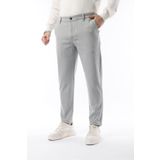 İDS COLLECTİON Erkek Likralı Kumaş Pantolon Mevsimlik Açık Gri Slim Fit - Dört Cepli & Regular Siluet