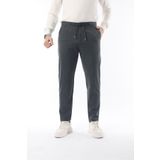 İDS COLLECTİON Erkek Likralı Pantolon Slimfit Antrasit Jogger Mevsimlik - Bağcıklı Bel & Lastikli Paça