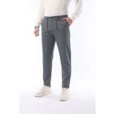 İDS COLLECTİON Erkek Likralı Pantolon Slimfit Gri Jogger Mevsimlik - Bağcıklı Bel & Lastikli Paça