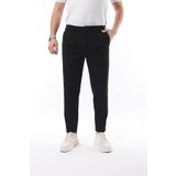 İDS COLLECTİON Erkek Pileli Kışlık Pantolon Likralı Kumaş Siyah - Slim Fit & Normal Bel