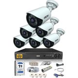 Ids - DS-2020HD-SET6-1TB6 Kameralı 5mp Sony Lensli 1080P Fullhd Güvenlik Kamerası Sistemi - Cepten Izle - 1tb Dış