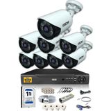Ids - DS-2020HD-SET8-1TB8 Kameralı 5mp Sony Lensli 1080P Fullhd Güvenlik Kamerası Sistemi - Cepten Izle - 1tb Dış