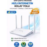 IDS Sim Kartlı 4g Modem - 2.4ghz - Wıfı6 Bağlantı - 300MPBS - Her Yerde Kullanın Her Yere Taşıyın