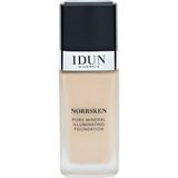 Idun Minerals Stockholm Liquid Foundation Norrsken - Mineral Likit Fondöten Norrsken - Disa - 30 Ml - Light'Medium
