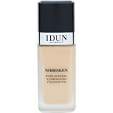 Idun Minerals Stockholm Liquid Foundation Norrsken - Mineral Likit Fondöten Norrsken - Siri - 30 Ml - Medium