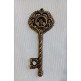 IDYLLHOME Alüminyum Döküm Dekoratif Anahtar Duvar Aksesuarı 21,5 Cm X 8,5 Cm Boyut Antik Gold Renk Metal 8727