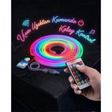 ieg™ 3 Metre RGB Akıllı Neon LED Şerit Işık Telefon ve Kumanda Kontrollü Ambiyans Aydınlatm