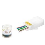 ieg™ Cat6 Ez Rj45 Konnektör - 100 Adet Beyaz / Özel Plastik Kutulu ND2406
