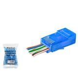 ieg™ Cat6 Ez Rj45 Konnektör - 100 Adet Mavi / Ekonomik Poşet Paket ND2412