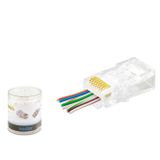 ieg™ Cat6 Ez Rj45 Konnektör - 100 Adet Şeffaf / Özel Plastik Kutulu ND2407
