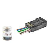 ieg™ Cat6 Ez Rj45 Konnektör - 100 Adet Siyah / Özel Plastik Kutulu ND2402