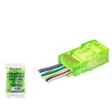 ieg™ Cat6 Ez Rj45 Konnektör - 100 Adet Yeşil / Ekonomik Poşet Paket ND2409