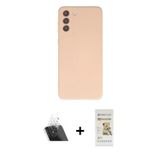 ieg™ Galaxy S21 FE Kılıf Ahenk Serisi - Siyah Mat Seramik Nano Ekran Koruyucu + Şeffaf Kamera Lens K