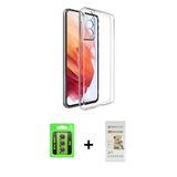 ieg™ Galaxy S23 Kılıf Zirve Doku - Siyah Mat Seramik Nano Ekran Koruyucu + Yeşil Raze Metal Kamera L