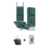ieg™ Galaxy S24 Plus Kılıf Vadi Form Prime - Siyah Bilvis 3D Cam Ekran Koruyucu + Şeffaf Kamera Lens