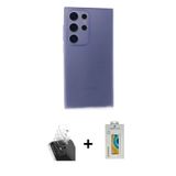 ieg™ Galaxy S24 Ultra Kılıf Atlas Minimal Prime - Siyah Polymer Nano Ekran Koruyucu + Şeffaf Kamera