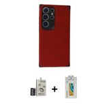 ieg™ Galaxy S24 Ultra Kılıf Doruk Asil Koleksiyonu - Siyah Polymer Nano Ekran Koruyucu + Derin Mor B