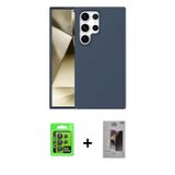 ieg™ Galaxy S24 Ultra Kılıf Kozmos Yansıma Özel Seri - Siyah Bilvis Hayalet Cam Ekran Koruyucu + Siy