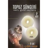 ieg™ GOLD Mini Saç Topuz Süngeri 2 ADET 6 CM Çap 2.5 cm Kalınlık 721878