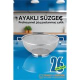 ieg™ HSNET 26 cm Süzgeç - Makarna Süzgeci Pirinç Meyve Süzgeci 304 Paslanmaz Çelik