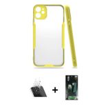 ieg™ iPhone 11 Kılıf Atlas Asil Serisi - Şeffaf 360 Full Body Arka Koruyucu + Şeffaf Kamera Lens Kor