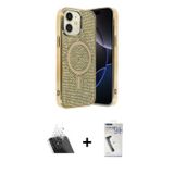 ieg™ iPhone 11 Kılıf Eksen Çizgi - Şeffaf Uv Polymer Nano Ekran Koruyucu + Şeffaf Kamera Lens Koruma