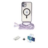 ieg™ iPhone 11 Kılıf Eksen Özel Seri - Siyah 3D Antistatik Cam Ekran Koruyucu + Sarı Renkli Kamera L