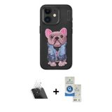 ieg™ iPhone 11 Kılıf İz Minimal Koleksiyonu - Şeffaf Royal Nano Ekran Koruyucu + Şeffaf Kamera Lens
