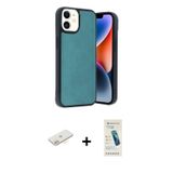 ieg™ iPhone 11 Kılıf Kıvılcım Işık Serisi - Şeffaf Pasifik Cam Ekran Koruyucu + Sarı Renkli Kamera L