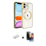 ieg™ iPhone 11 Kılıf Nova Işık Özel Seri - Siyah 3D Antistatik Mat Seramik Nano Ekran Koruyucu + Pem
