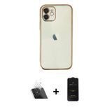ieg™ iPhone 11 Kılıf Vadi Minimal - Siyah 6D Antistatik Mat Seramik Hayalet Nano Ekran Koruyucu + Şe