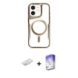 ieg™ iPhone 11 Kılıf Yadigar Klasik Özel Seri - Siyah Bilvis 5in1 3D Magic Cam Ekran Koruyucu + Sarı