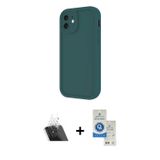 ieg™ iPhone 11 Kılıf Yankı Yansıma Özel Seri - Şeffaf Royal Nano Ekran Koruyucu + Şeffaf Kamera Lens