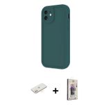 ieg™ iPhone 11 Kılıf Yankı Yansıma Özel Seri - Siyah Bilvis 3D Cam Ekran Koruyucu + Sarı Renkli Kame