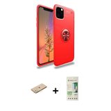 ieg™ iPhone 11 Pro Kılıf Yankı Form Prime - Siyah 20D Premium Cam Ekran Koruyucu + Sarı Renkli Kamer