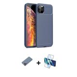 ieg™ iPhone 11 Pro Max Kılıf Eksen Form Prime - Siyah 3D Antistatik Seramik Nano Ekran Koruyucu + Pe